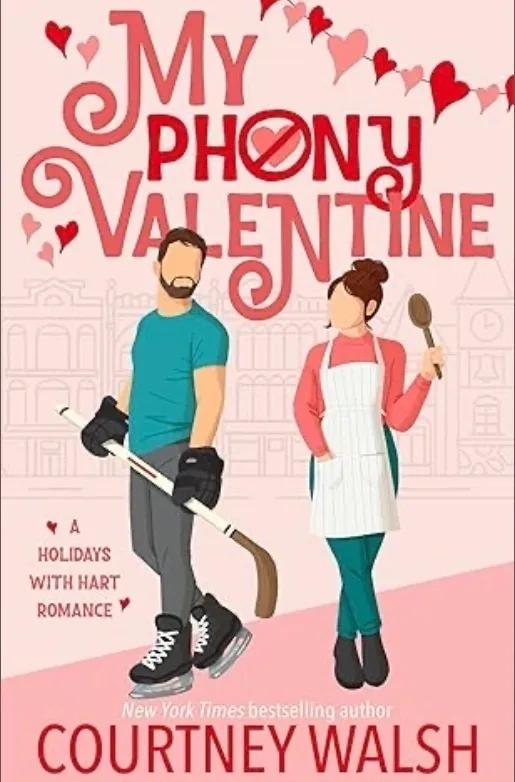 Hockey player and baker on Valentine cover